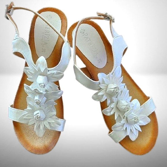 Patrizia Shoes - White Floral Sandals